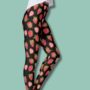 Summer Strawberry Pattern Leggings