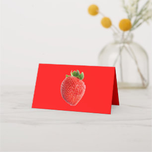 Summer Strawberry Place Card