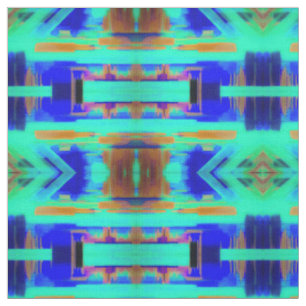 Summer Stream Abstract Fabric