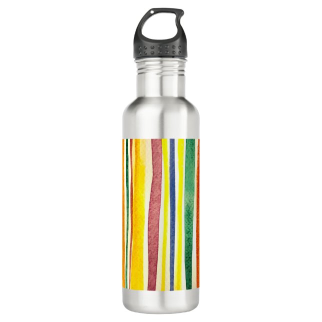 summer stripes  710 ml water bottle (Front)