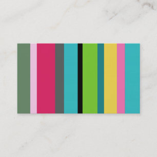 Summer Stripes Business Card