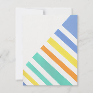 Summer Stripes Throw Pillow Card