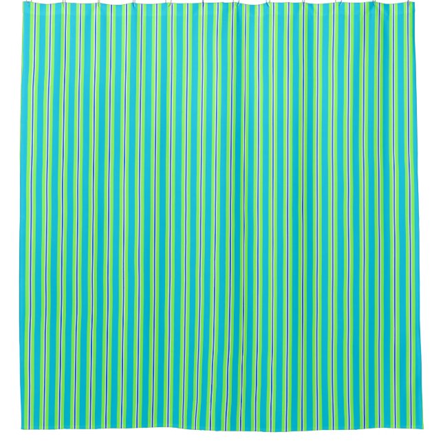 Summer stripes - turquoise and lime green (Front)