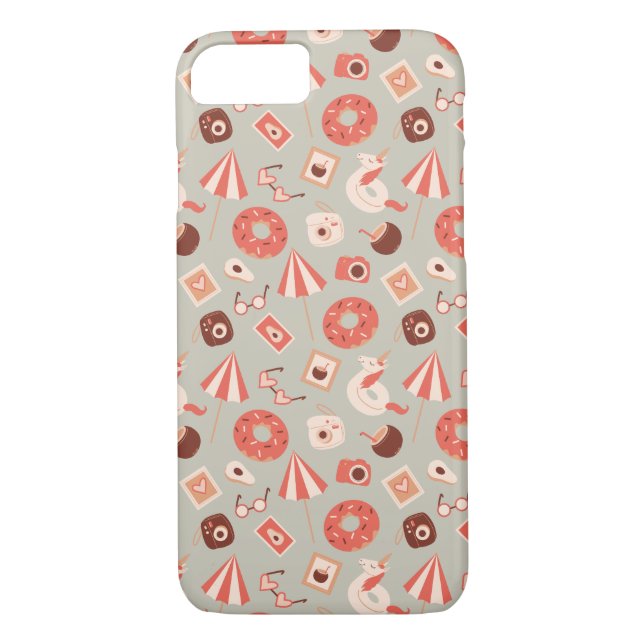 Summer Stuff Light Background Case-Mate iPhone Case (Back)
