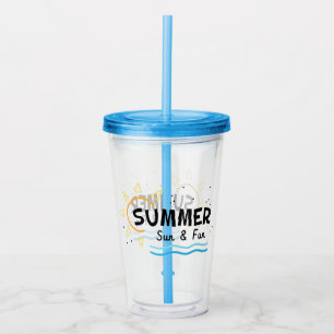 Summer Sun and Fun Acrylic Tumbler