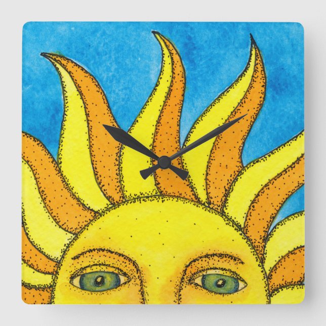 Summer Sun Wall Clock (Front)
