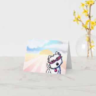 Summer Sun Westie Card
