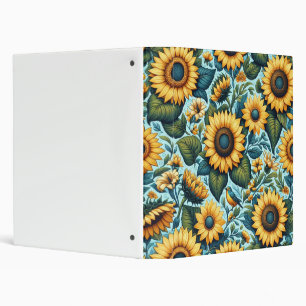 Summer/sunflower/bird Binder