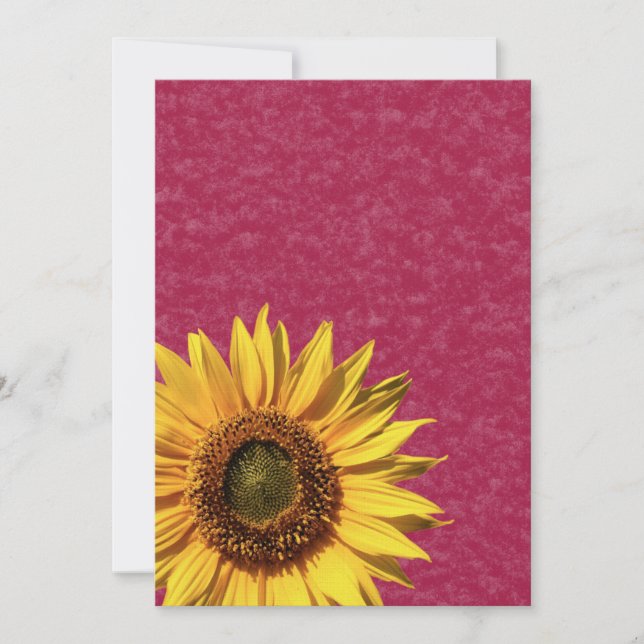 Summer Sunflower Bridal Shower Invitation (Front)