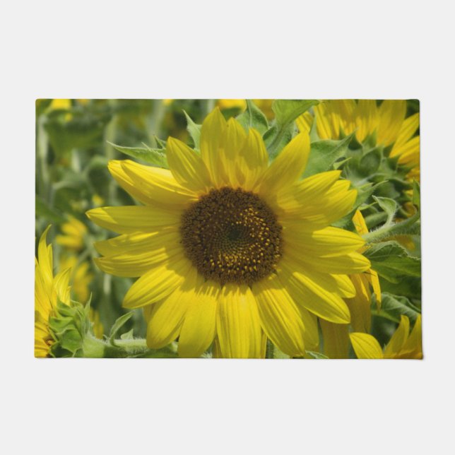 Summer Sunflower Door Mat (Front)
