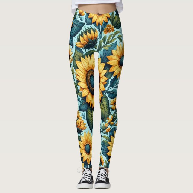 Summer/sunflower/ Leggings (Front)