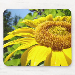 Summer Sunflower mousepad Bright Yellow Sun Flower