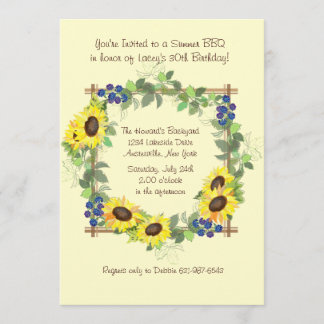 Summer Sunflowers Invitation