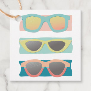 Summer Sunglasses Trio Coral Favour Tags