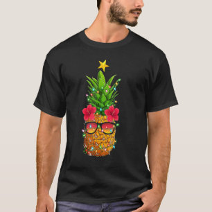 Summer Sunglasses Xmas Lighting Pineapple Christma T-Shirt