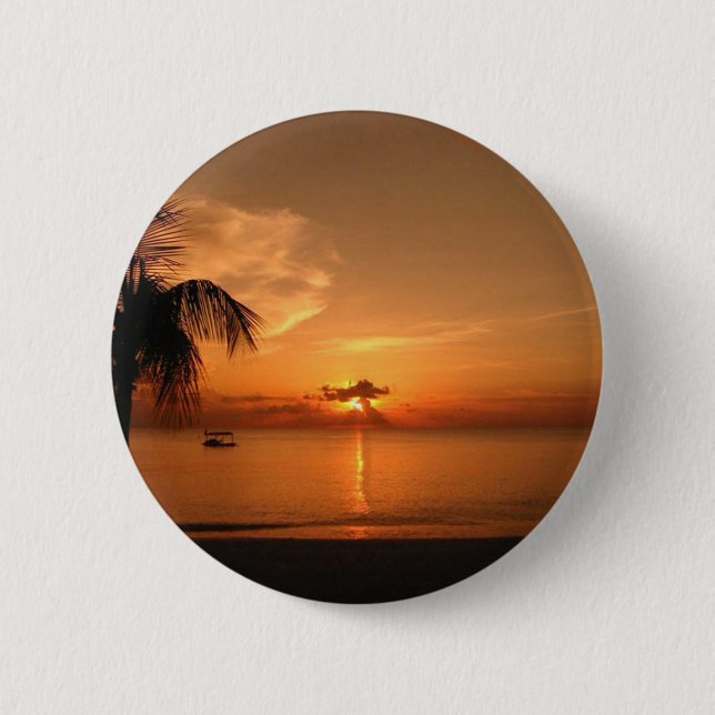 Summer Sunset 2 Inch Round Button (Front)