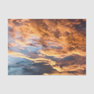 Summer sunset and clouds tissue paper