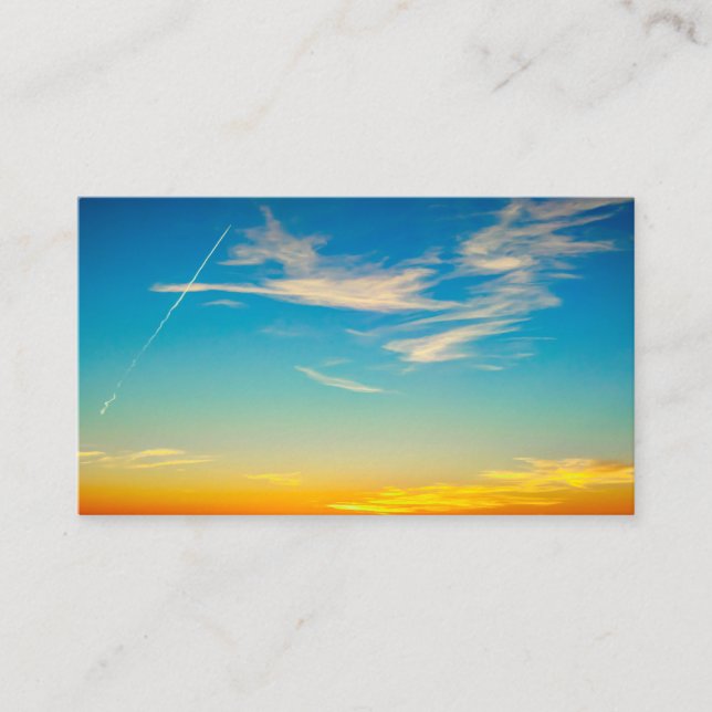 Summer Sunset Business Card (Front)