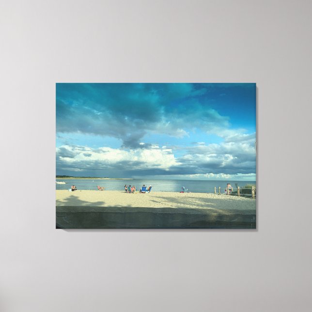 Summer Sunset, Cape Cod Beach Canvas Print (Front)