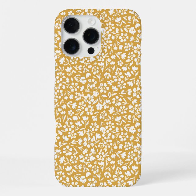 Summer Sunset Ditzy Floral iPhone Case (Back)