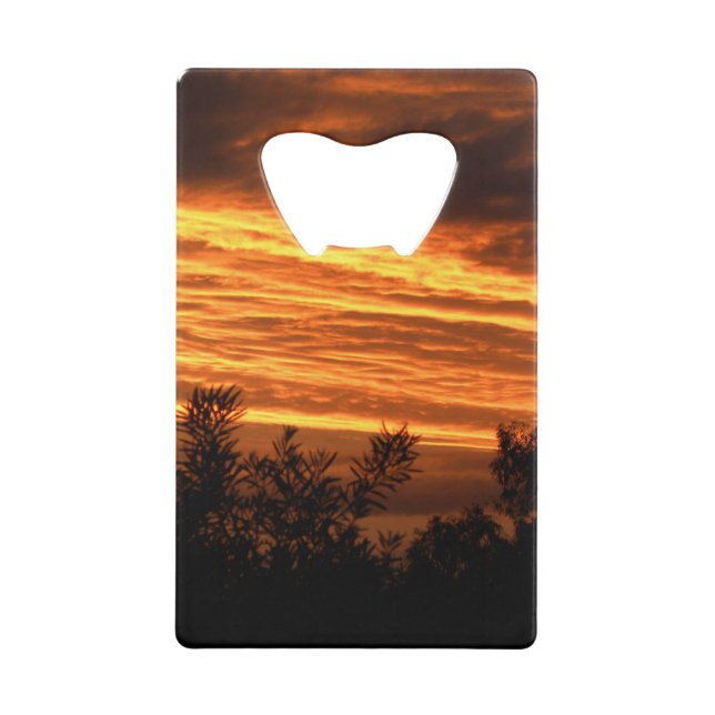 Summer Sunset in Canberra double-sided Wallet Bottle Opener (Front)