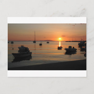 Summer Sunset in Novalja in Croatia Postcard