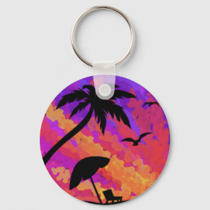 Summer Sunset Keychain