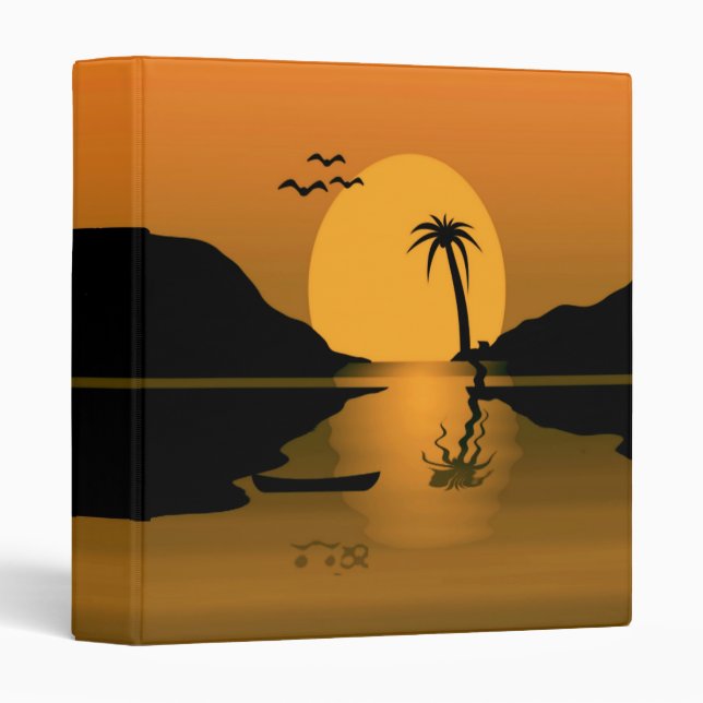 Summer Sunset Reflect Binder (Front/Spine)