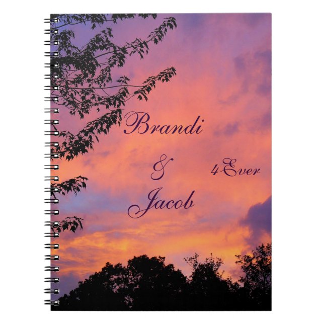 Summer Sunset Romance Notebooks *Personalize* (Front)