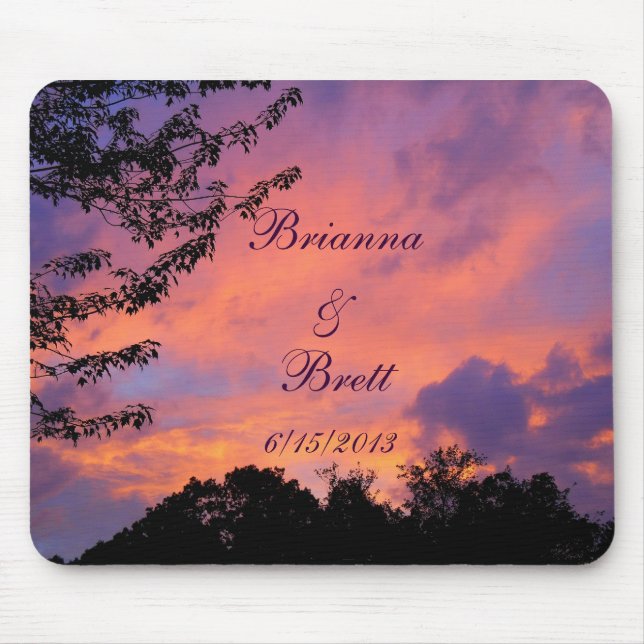 Summer Sunset Romantic Mouse Pad *personalize* (Front)