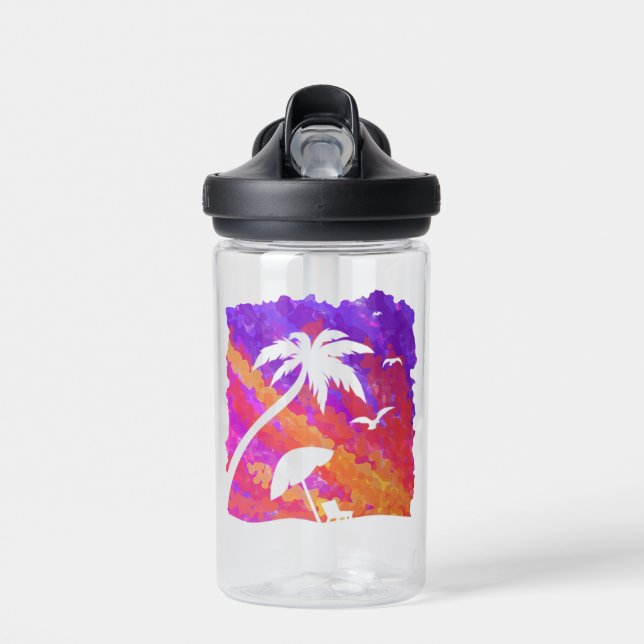 Summer Sunset Water Bottle (Front)