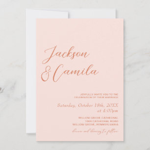 Summer Sunset Wedding Invitation