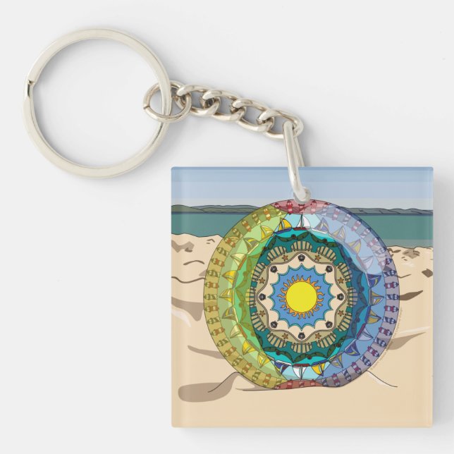 Summer Sunshine Acrylic Keychain (Front)