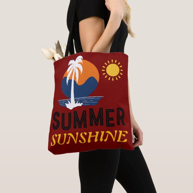 Summer Sunshine Design Tote Bag (Close Up)