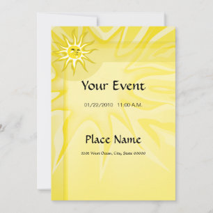 Summer Sunshine Invitation Document de base 5x7