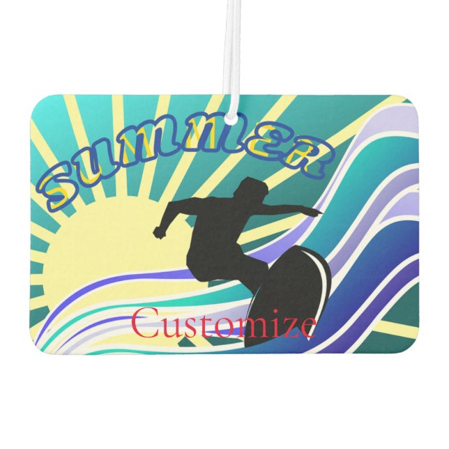 Summer Surfing Fun Thunder_Cove Air Freshener (Back)