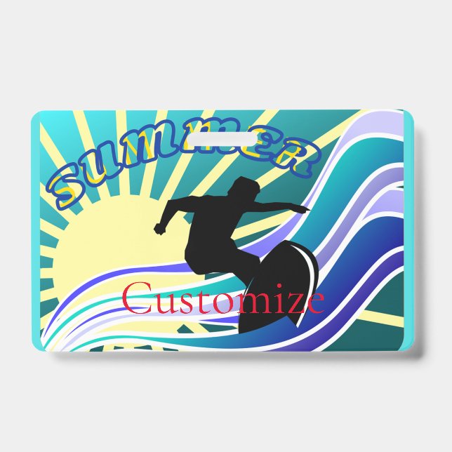 Summer Surfing Fun Thunder_Cove Badge (Front)