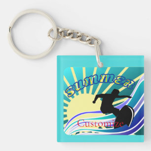Summer Surfing Fun Thunder_Cove Keychain