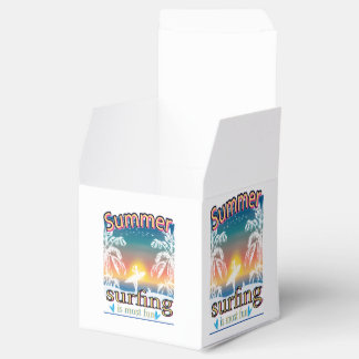 Summer - Surfing Is Most Fun Favor Box