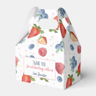 Summer Sweet Berry Birthday Thank You Favor Box