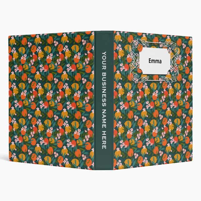 Summer Sweet Greenery Oranges Lemons Garden  Binder (Background)