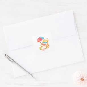 Summer sweetness square sticker