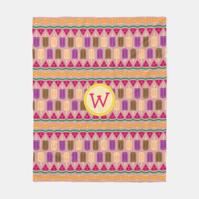 Summer Sweets Fleece Blanket (Front)