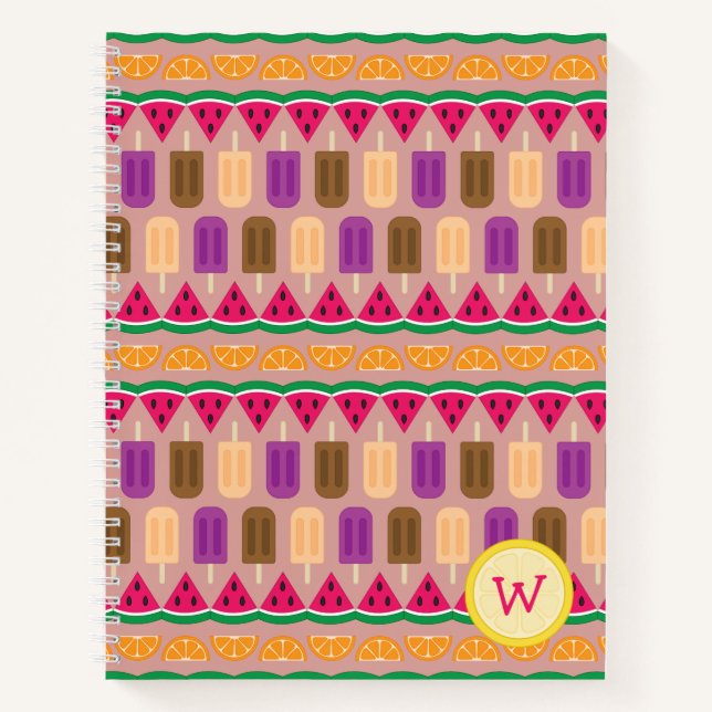 Summer Sweets Spiral Notebook (Front)