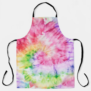 Summer Swirls: Pastel Tie-Dye Pattern Apron
