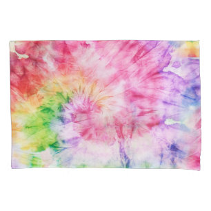 Summer Swirls: Pastel Tie-Dye Pattern Pillowcase