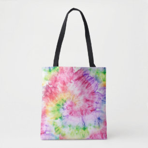 Summer Swirls: Pastel Tie-Dye Pattern Tote Bag