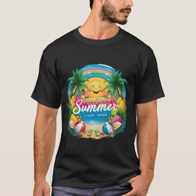 Summer t-shirt design bundle,summer surfing (Front)