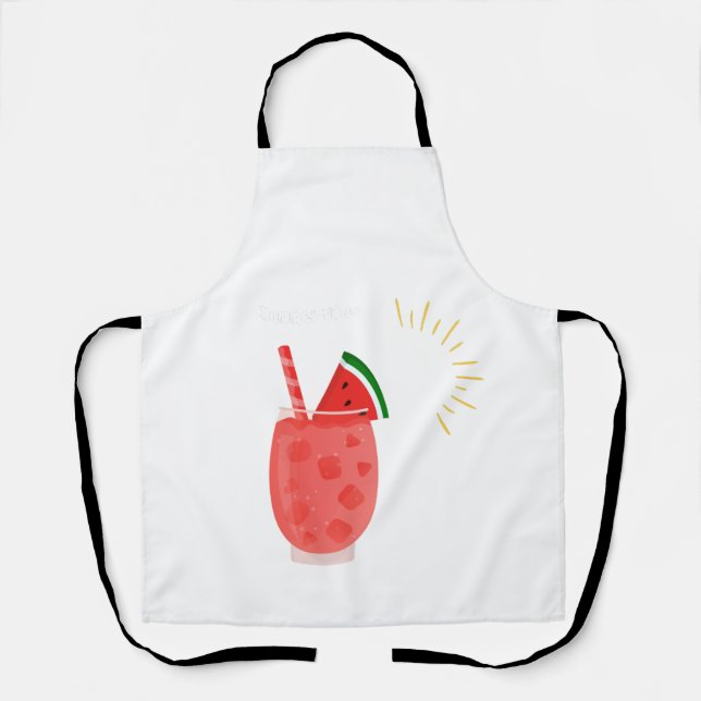 Summer t-shirt, fresh juice design apron (Front)