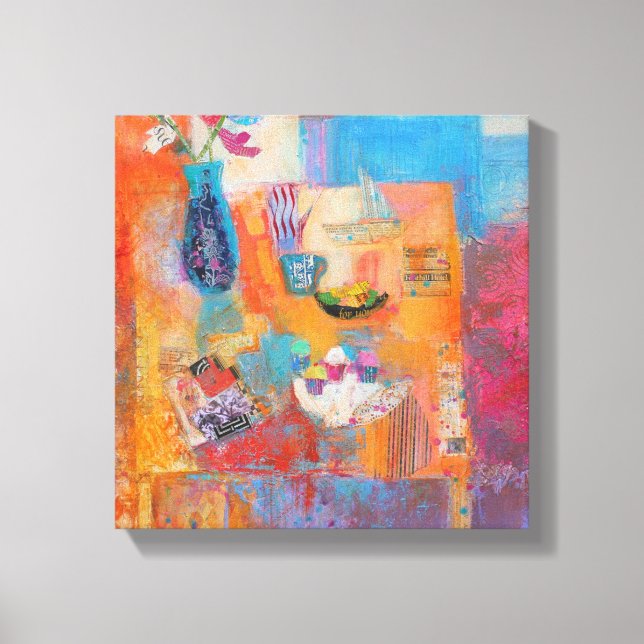 Summer Table Canvas Print (Front)